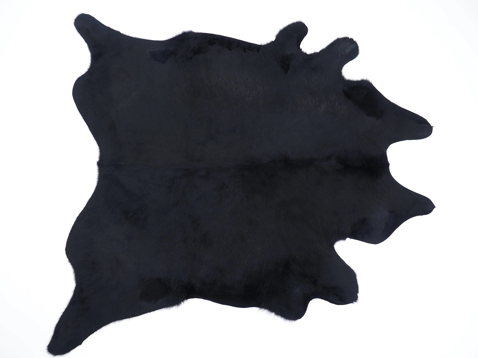 Ковер коровья шкура окрашена в насыщенно черный 30053 — купить в интернет-магазине Cowhide